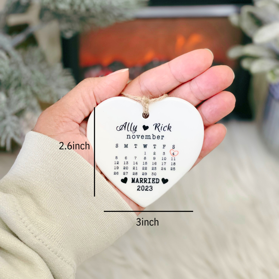 Personalized Heart Ornament