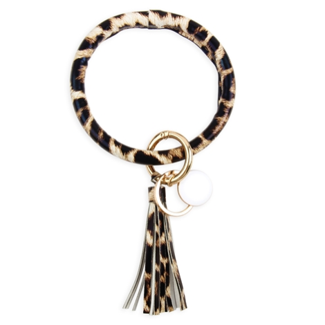 Wristlet Leopard Keychain