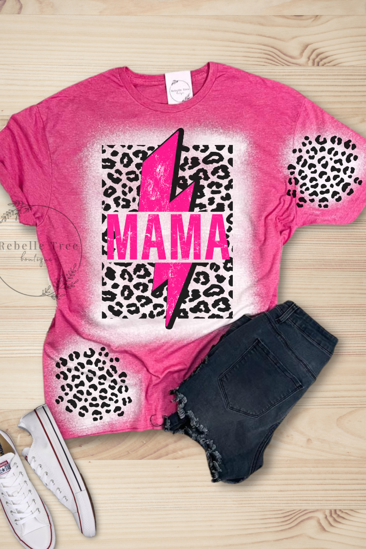 MAMA Animal Print T-shirt